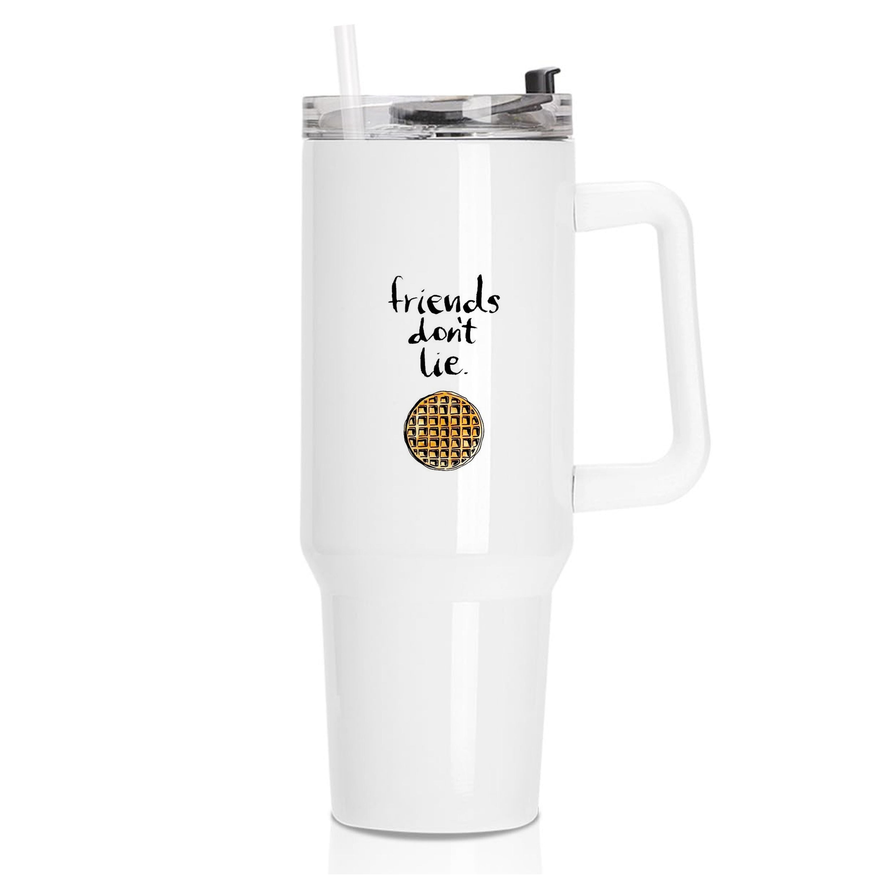 Friends Don't Lie Waffle Tumbler