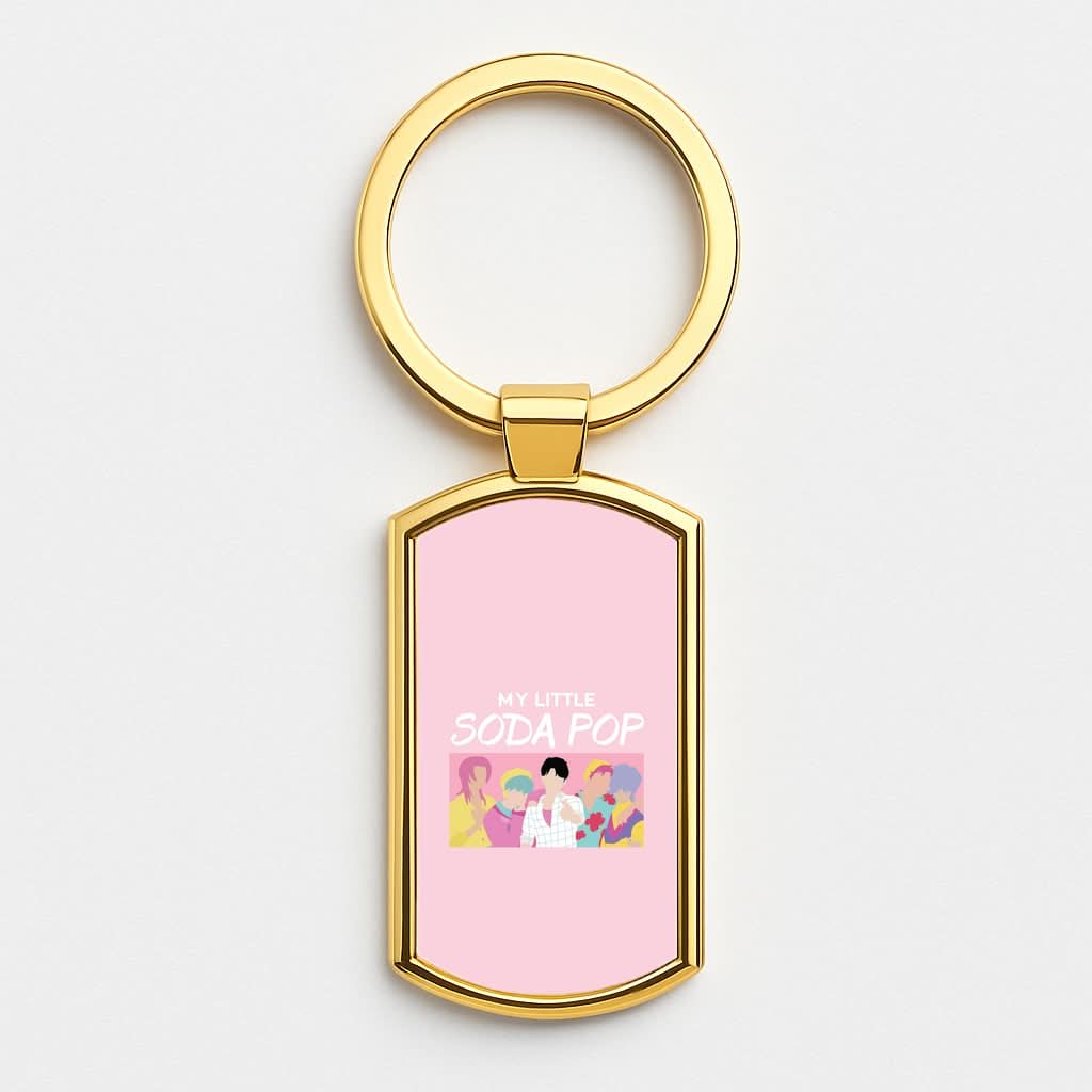 My Little Soda Gold Keyring