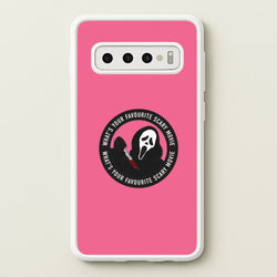 What's Your Favourite Scary Movie Badge Galaxy S10 Case