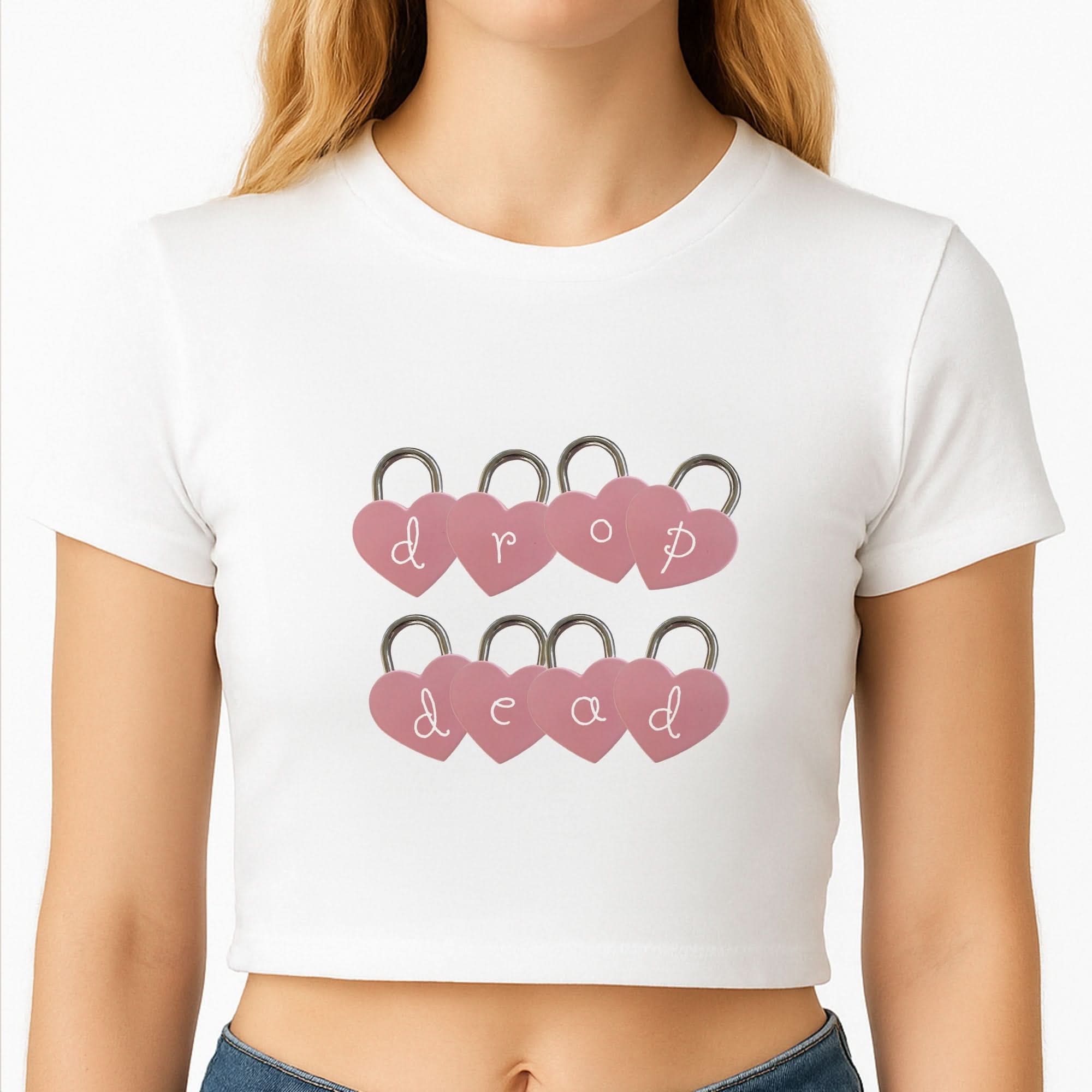 Rose Padlocks  Crop Top