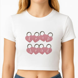 Rose Padlocks  Crop Top