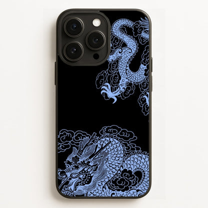 Dark Blue Dragon Phone Case for iPhone, Samsung Galaxy and Google Pixel