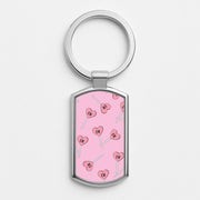 Ew Love Heart Lolipops Pattern Luxury Keyring 1