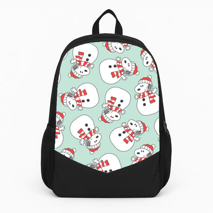Cartoon Beagle Snowman Pattern Backpack
