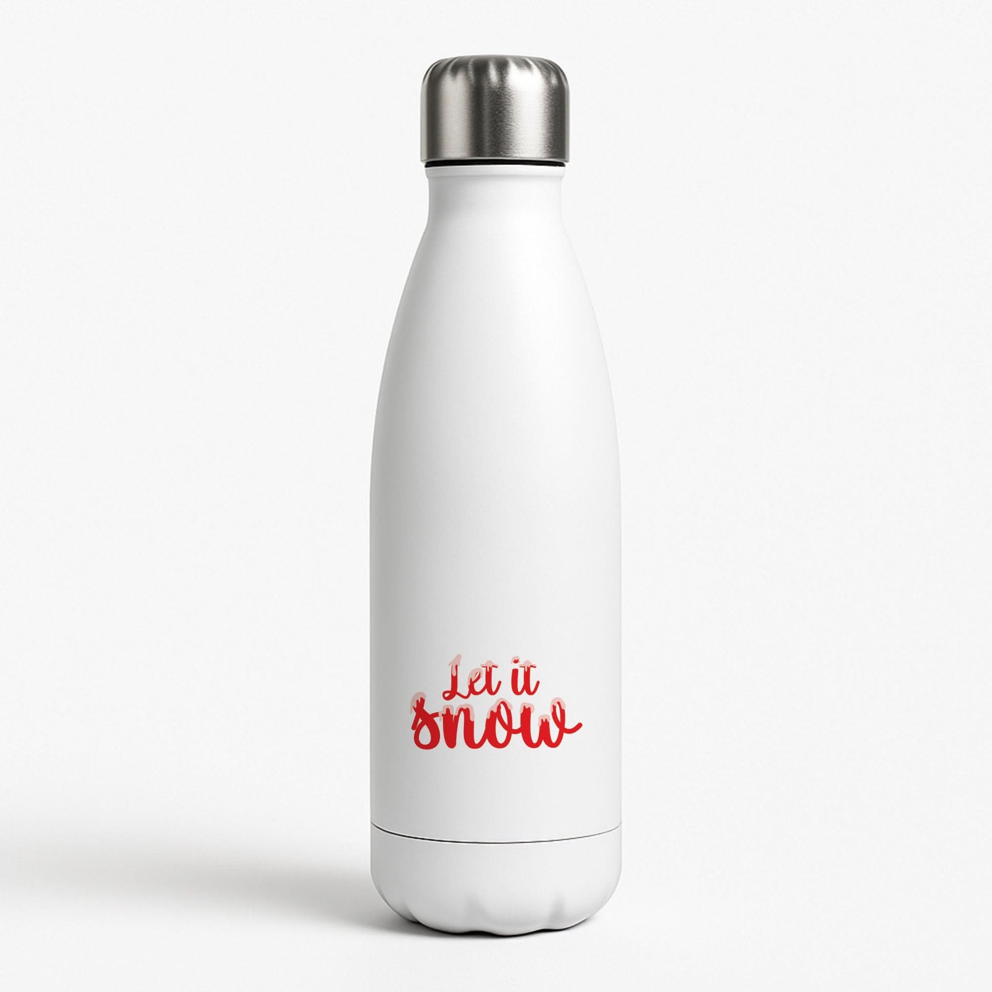 Let It Snow Snowflakes Water Bottle