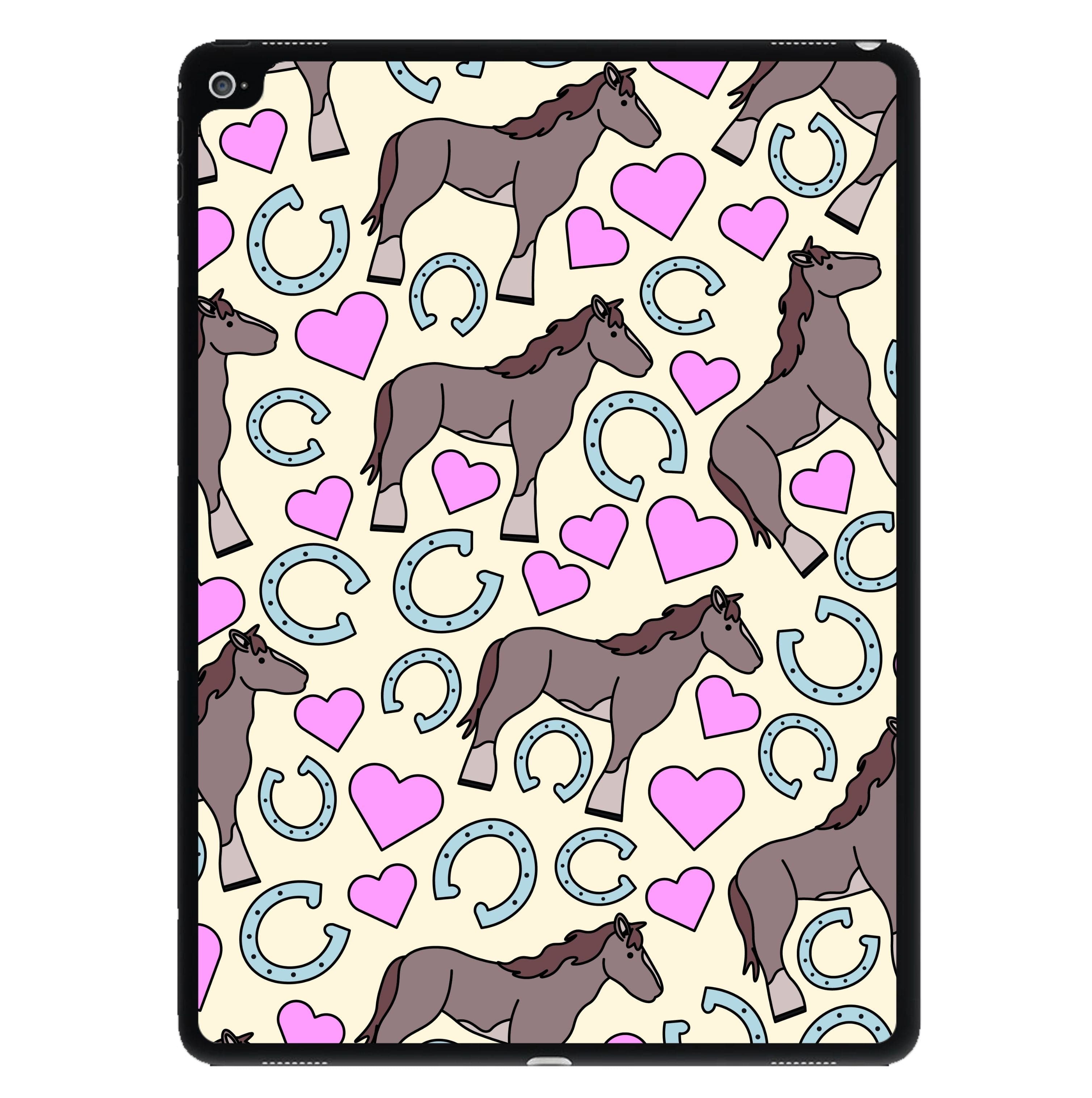 Horses And Horseshoes Pattern - Horses iPad Case