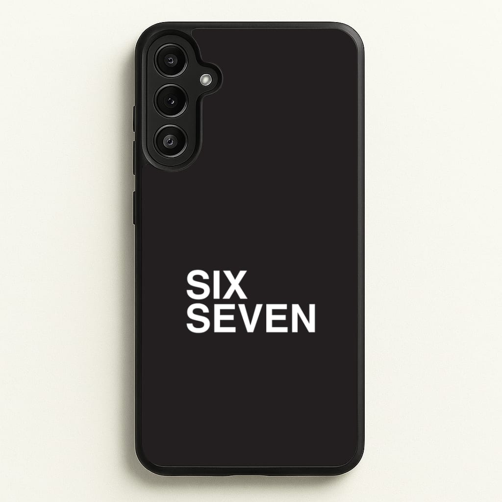 6 7 Black Galaxy A36 Case