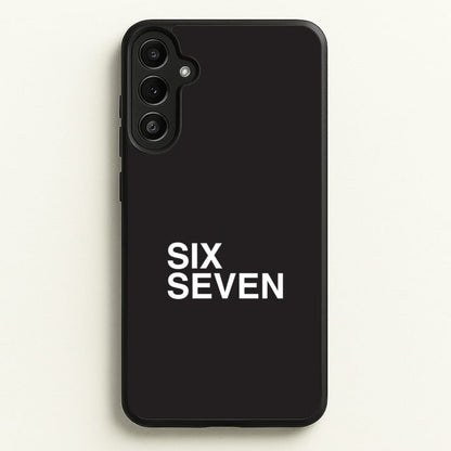 6 7 Black Galaxy A36 Case