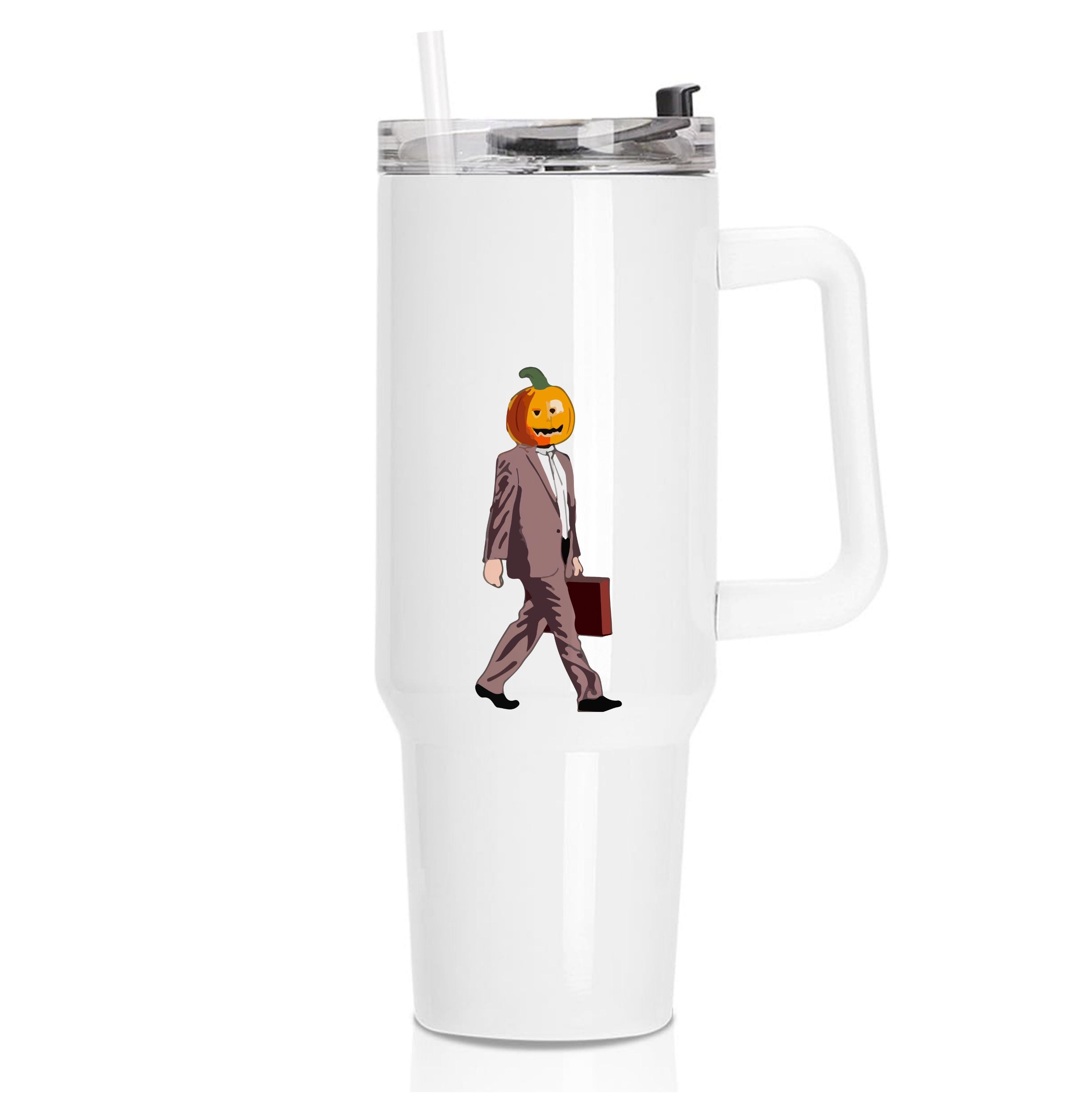 Dwight Pumpkin Head Tumbler