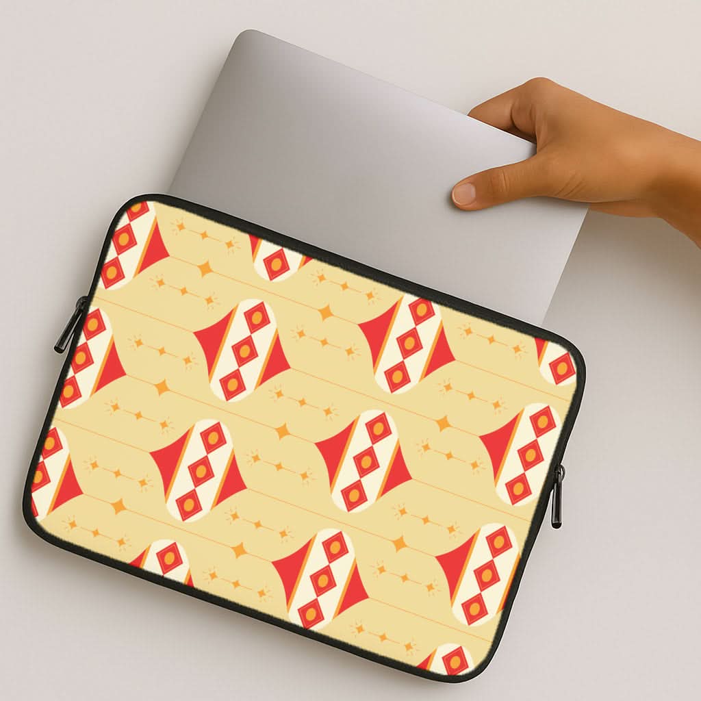 Abstract Christmas Baubles Pattern MacBook Cover