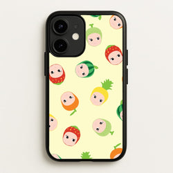 Fruit Angels Pattern iPhone 12 / 12 Pro Case