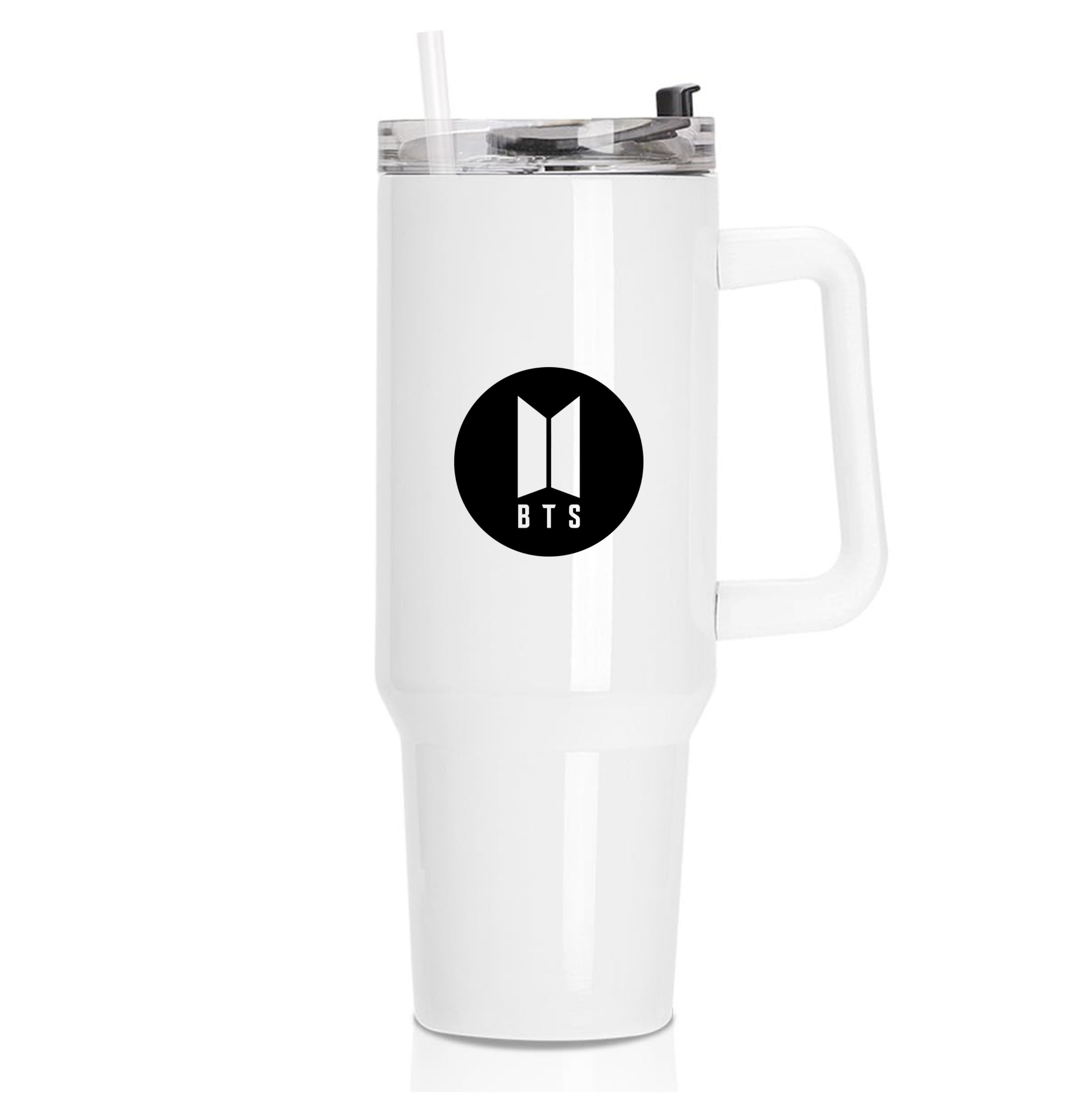 BTS logo Black - K Pop Tumbler