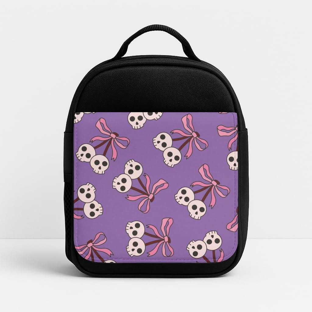 Cherry Skulls Pattern Lunchbox