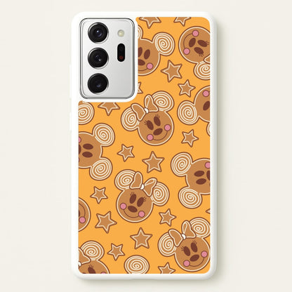 Cartoon Mouse Gingerbread Pattern Galaxy Note 20 Ultra Case