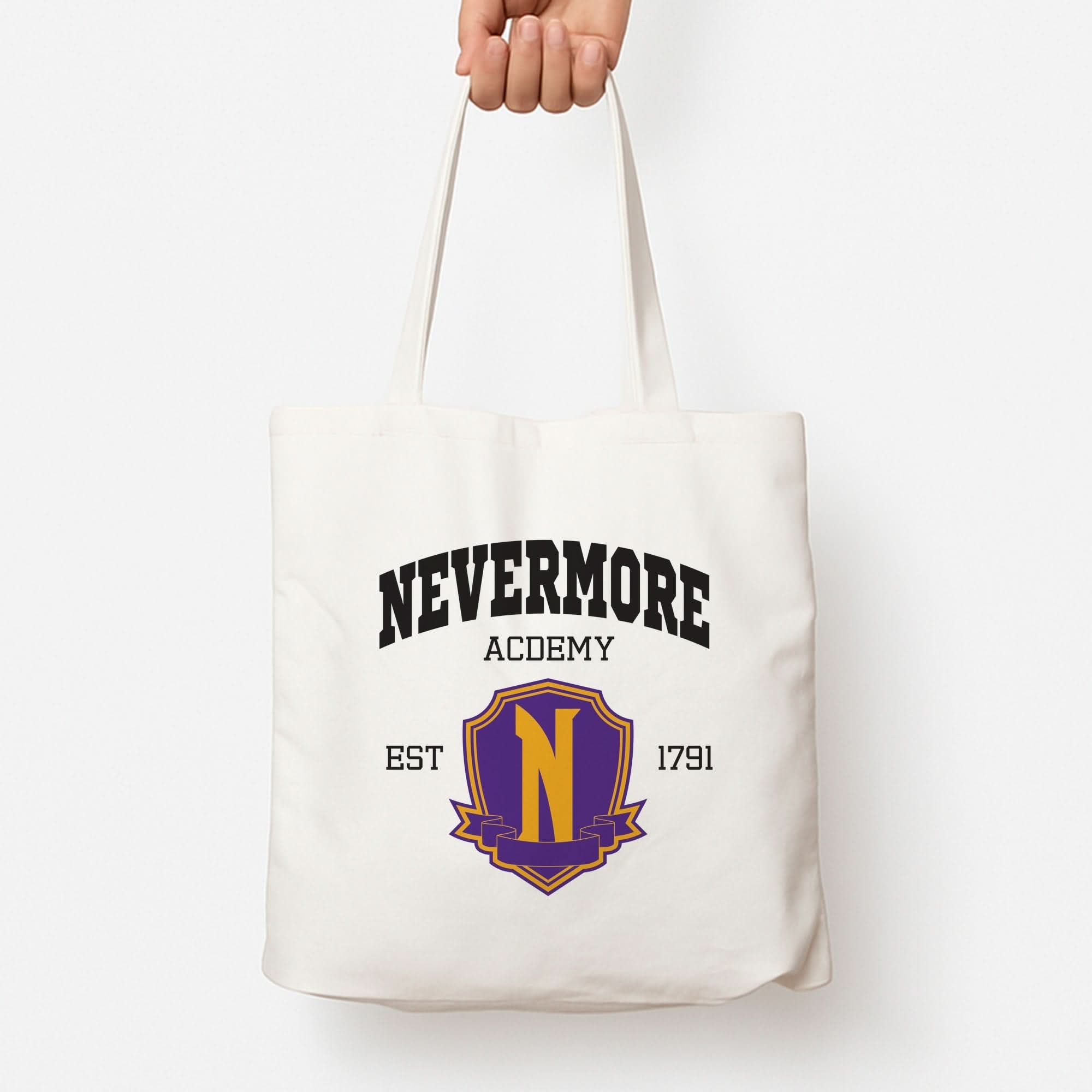 Addams Academy Purple Tote Bag