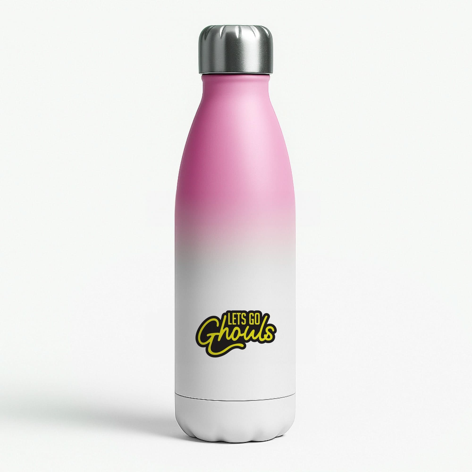 Let's Go Ghouls Pink Water Bottle