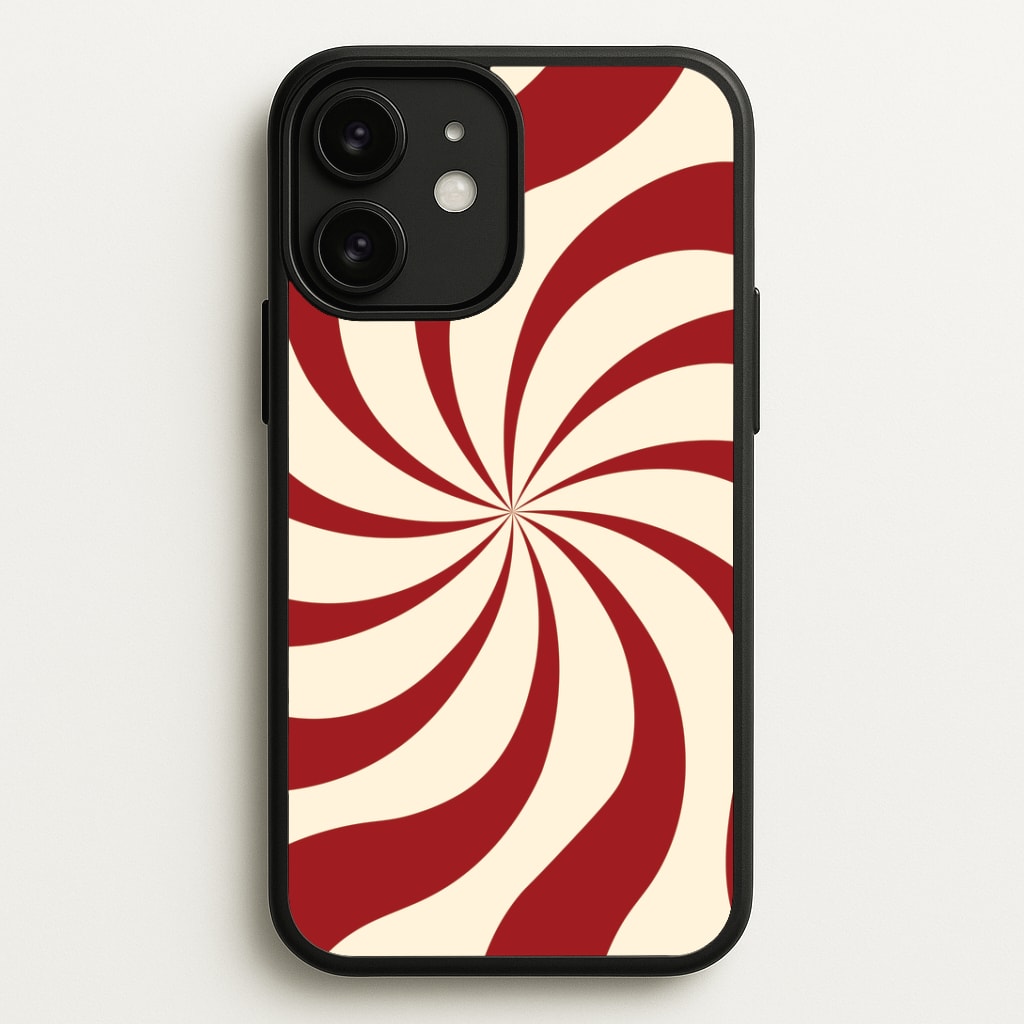 Peppermint Swirl Pattern iPhone 11 Case