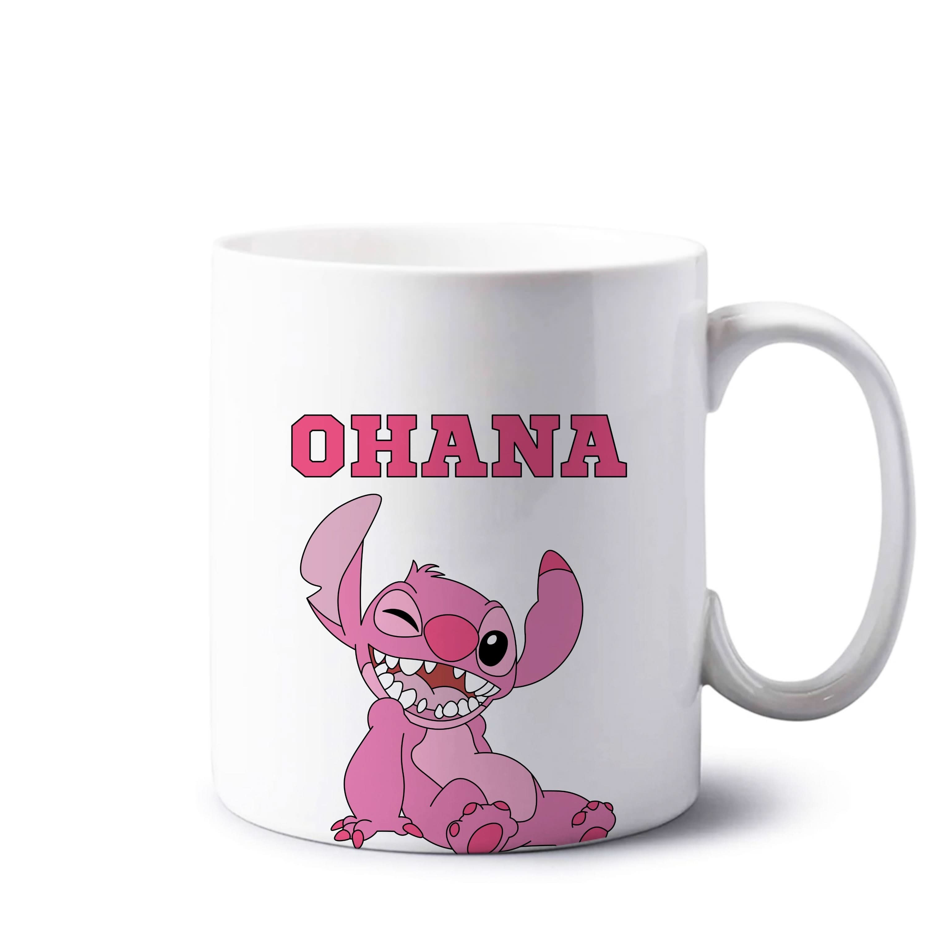 Pink Alien Ohana Mug