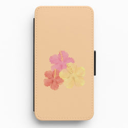 Hibiscus Sunset Flip / Wallet Phone Case