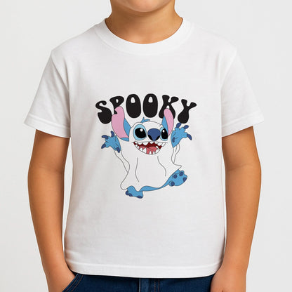 Spooky Cute Blue Alien Boys T-Shirt