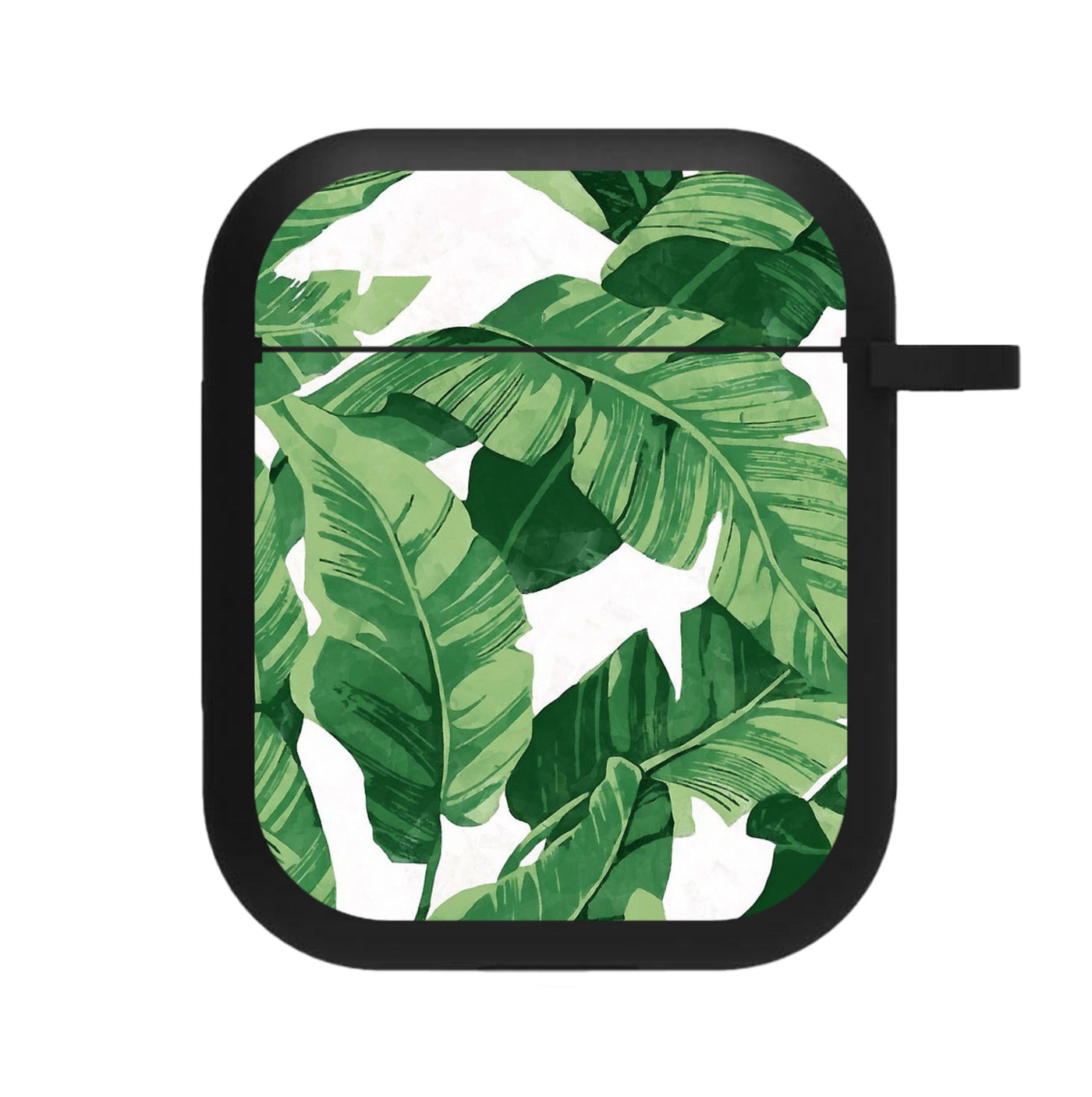 Tropical Banana Leaf Pattern AirPods Case