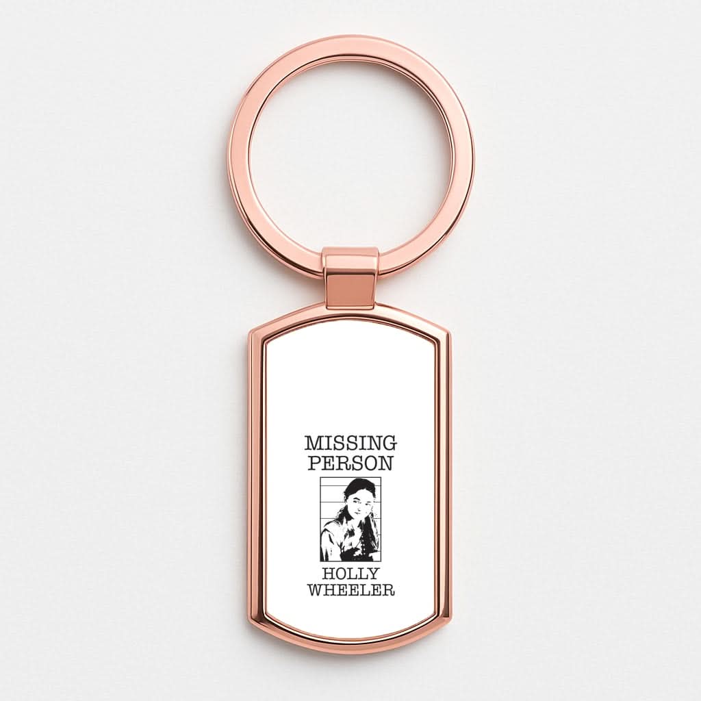 Missing Person Holly Rose Gold Keyring
