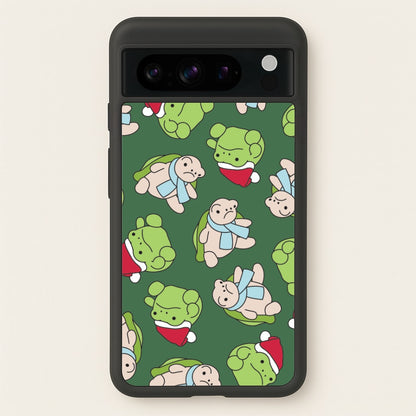 Grumpy Christmas Plushies Pattern Google Pixel 8 Pro Case