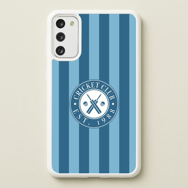 Stripey Cricket Badge Galaxy A41 Case
