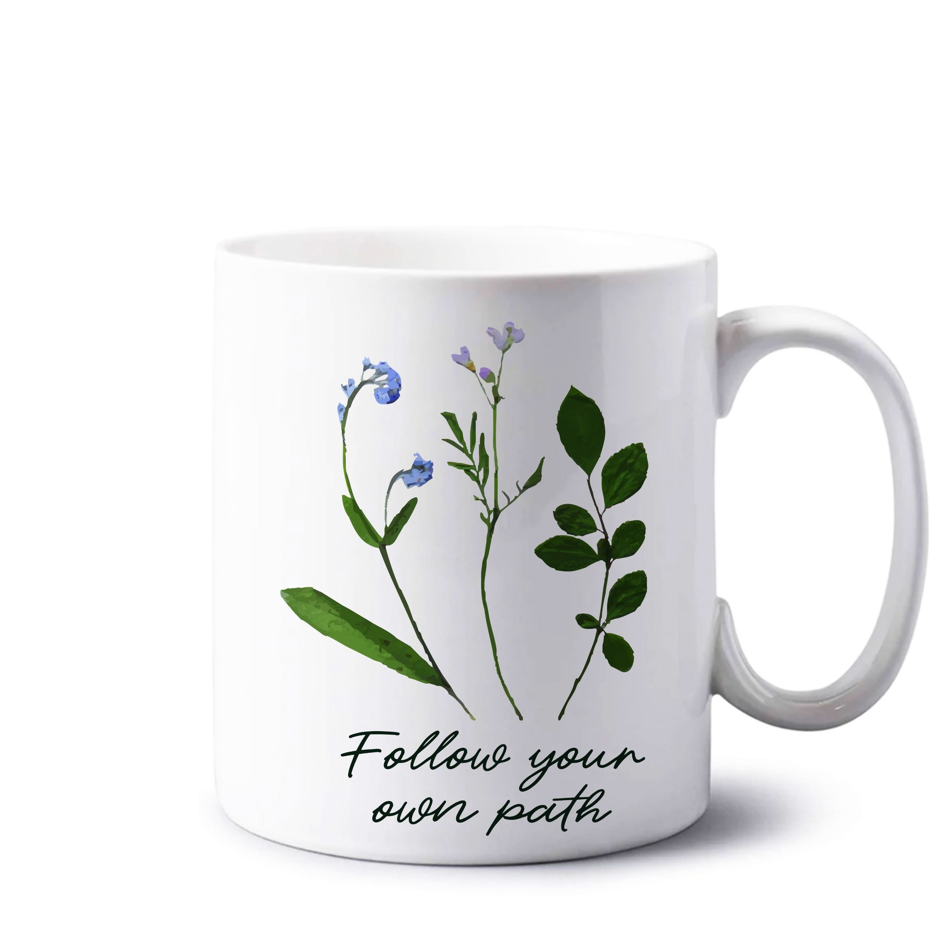 Follow Your Own Path Dark Green Mug