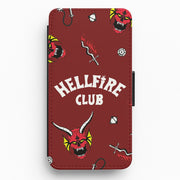 Hellfire Club Icons Collage Red Flip / Wallet Phone Case 1