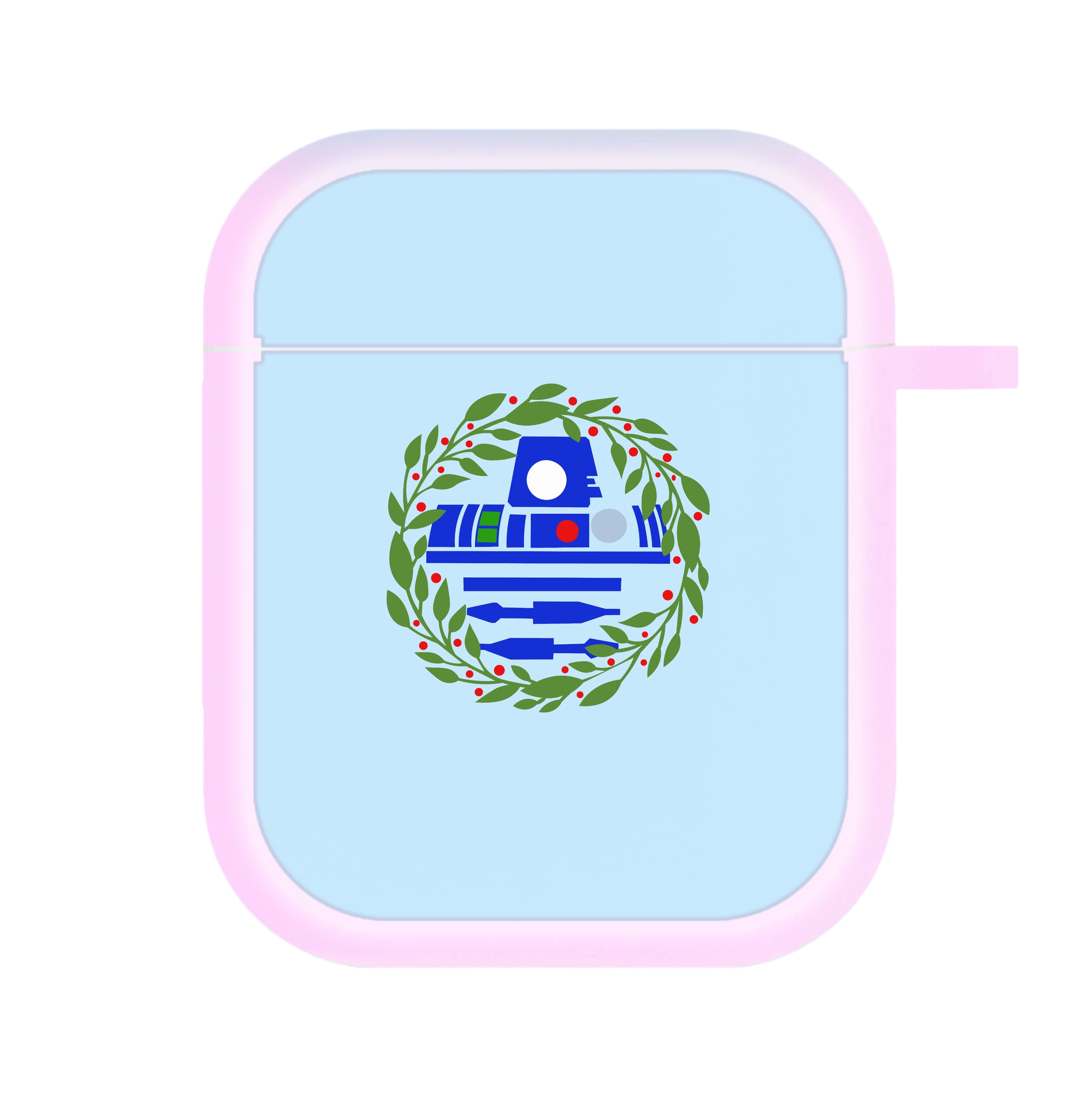 R2D2 Christmas Wreath AirPods Case