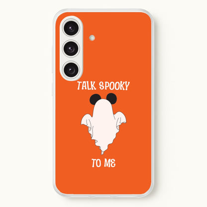 Talk Spooky To Me Mouse Ghost Galaxy S24FE Case