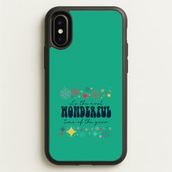 The Most Wonderful Time Of The Year Geometric iPhone X / XS Case