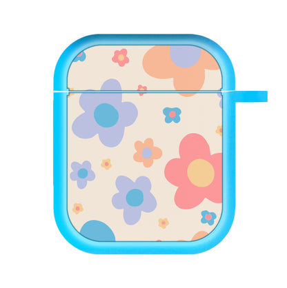 Playful Flower Pattern AirPods Case