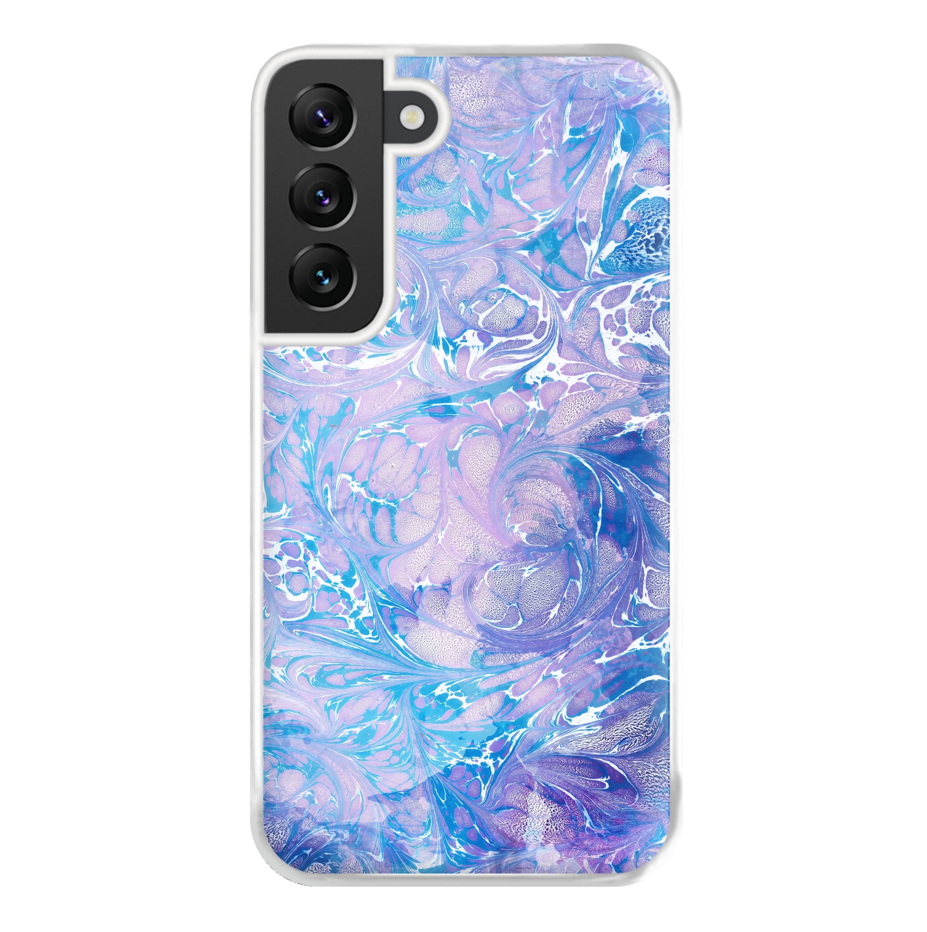 Sea Blue Swirly Marble Phone Case