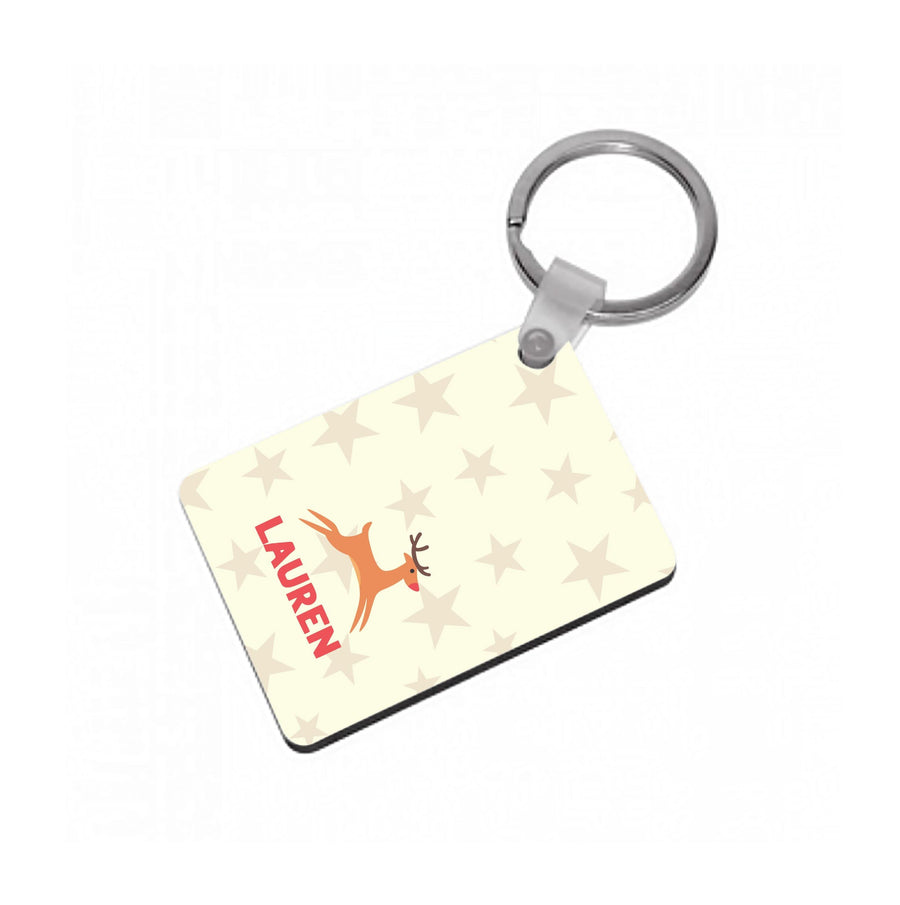 Personalised Raindeer Keyring