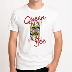 Queen Bee Playing Card Mens T-Shirt