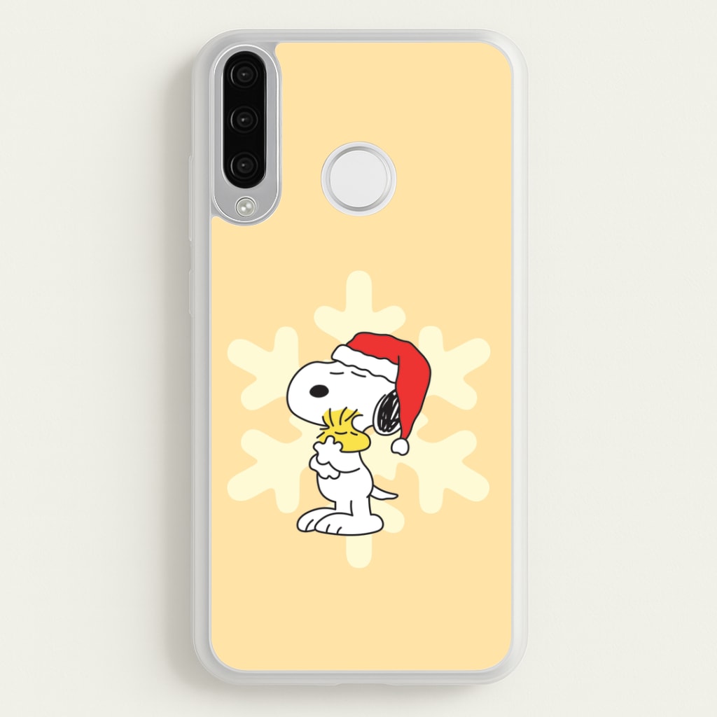 Christmas Cartoon Beagle And Bird  Huawei P30 Lite Case