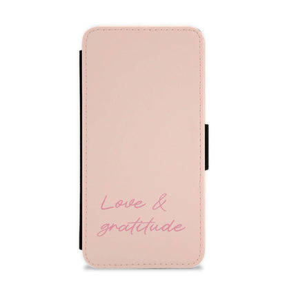 Love And Gratitude  Flip / Wallet Phone Case