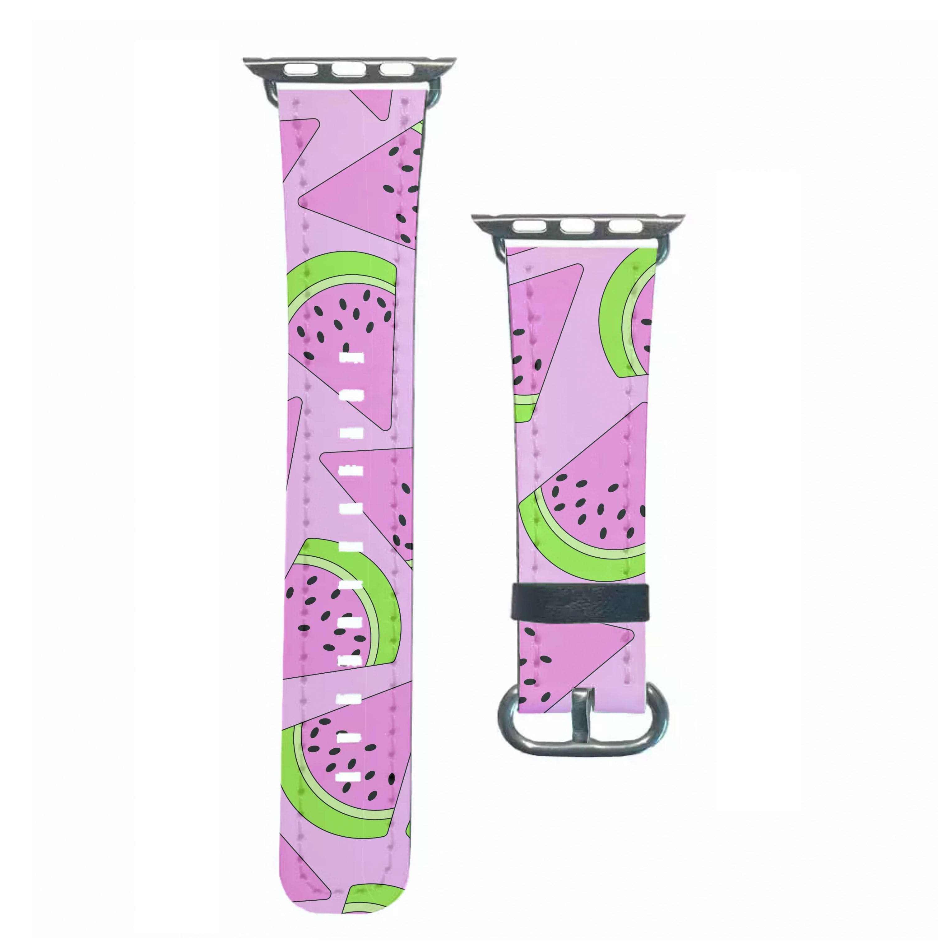 Pink Watermelon Pattern - Summer Apple Watch Strap