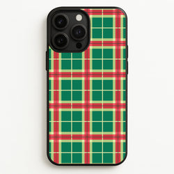 Red And Green Tartan II Christmas Pattern iPhone 13 Pro Case