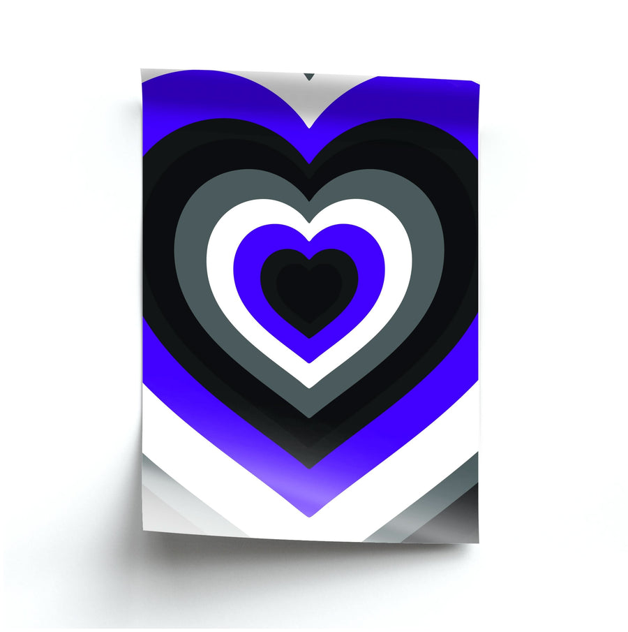 Asexual Pride Heart Poster