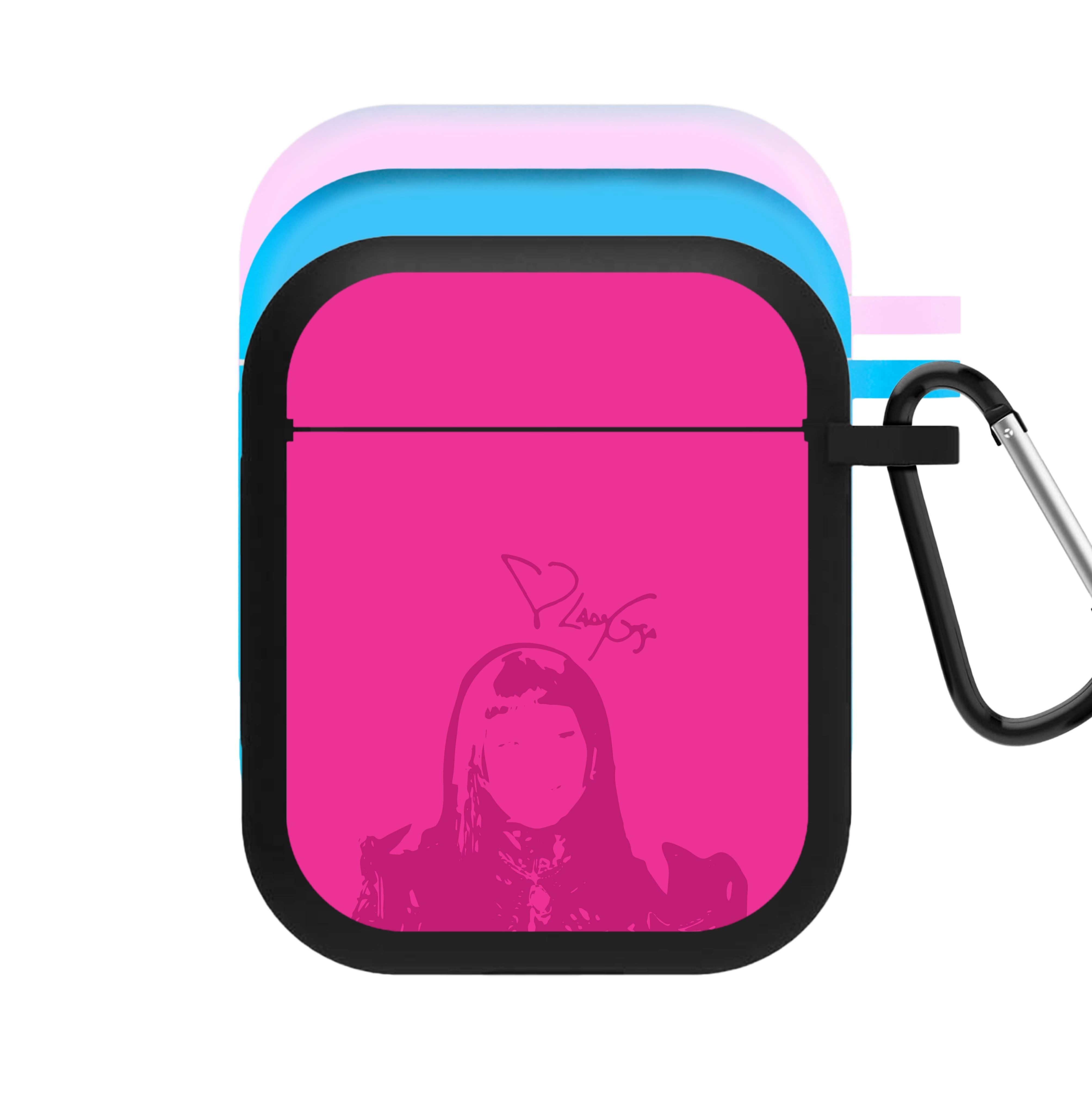 Pink Gaga Silhouette  AirPods Case
