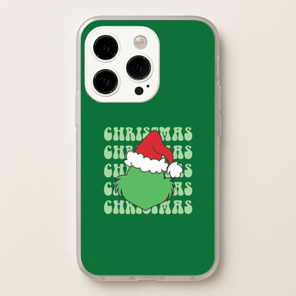 Green Creature Christmas iPhone 15 Pro Max Case