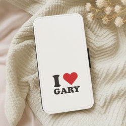 I Love Gary Leather Phone Case