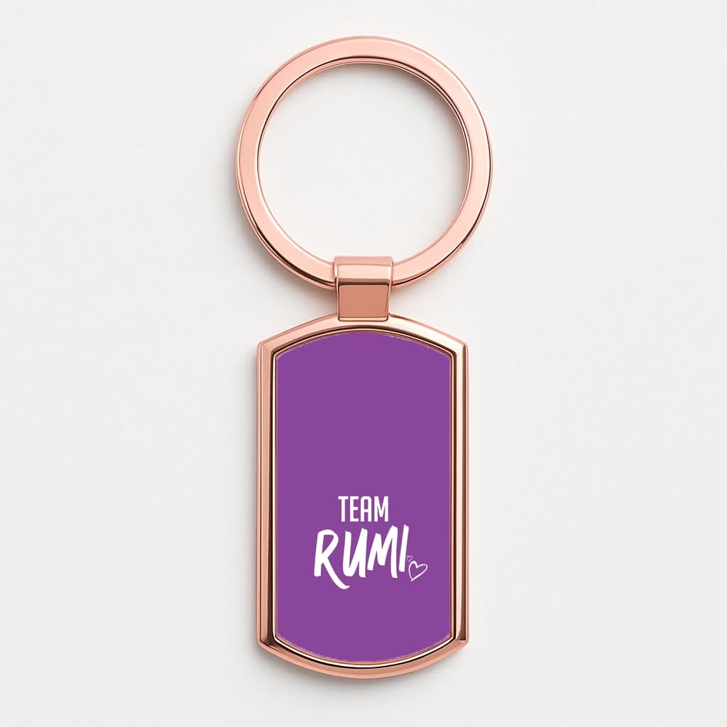 Team Rumi Rose Gold Keyring