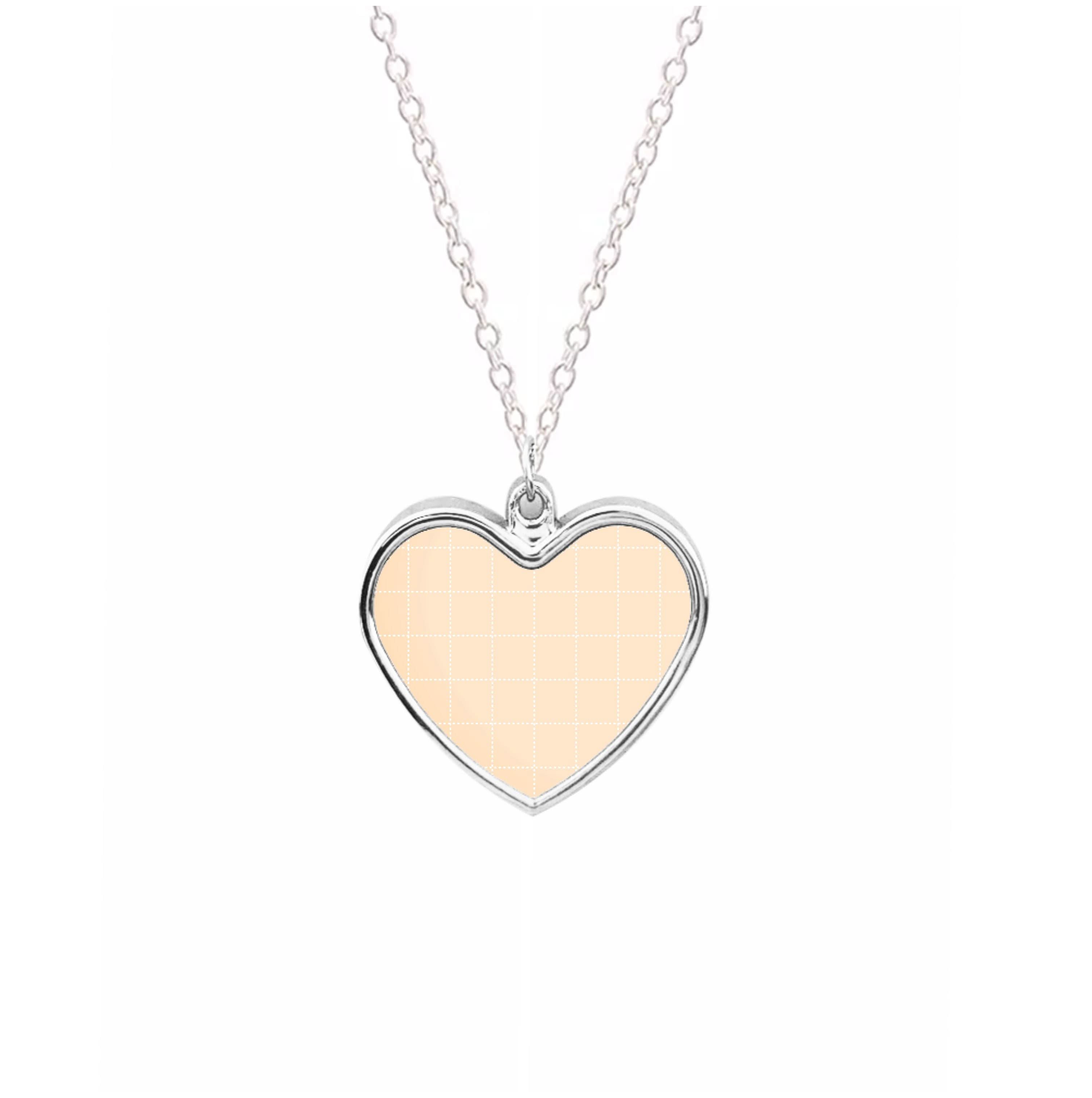 Criss Cross Peach Stripes Necklace