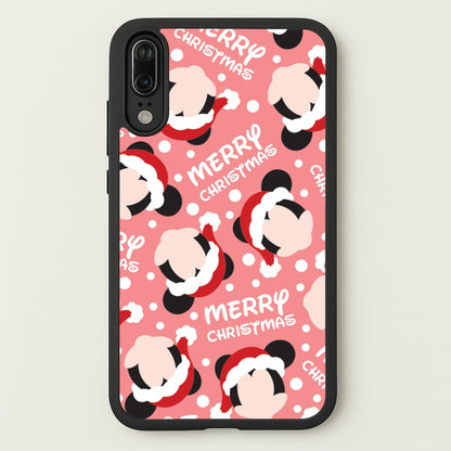 Merry Christmas Cartoon Mouse Pattern Huawei P20 Case