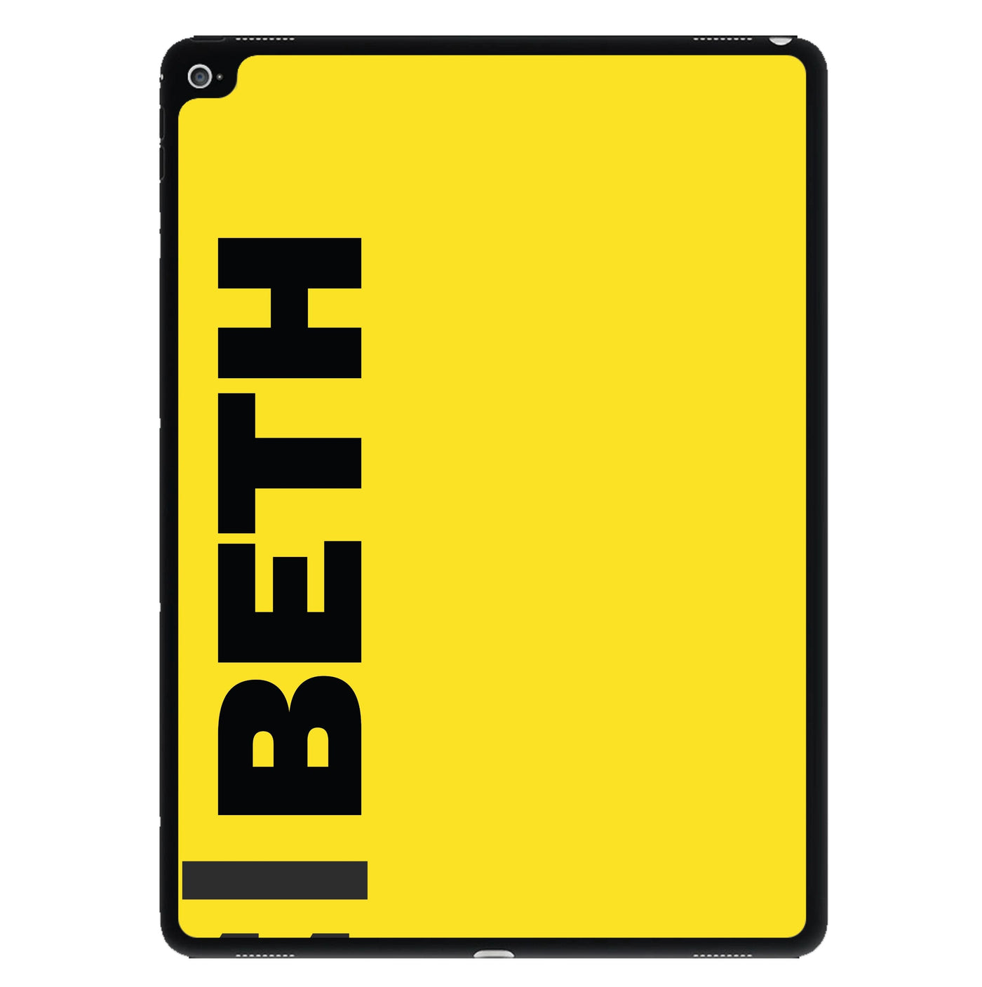 Personalised F1 Driver Yellow iPad Case