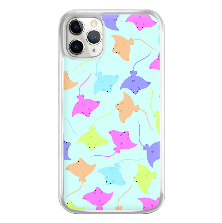 Multi Coloured Sting Ray Pattern - Sealife Phone Case